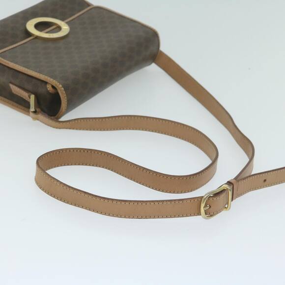 CELINE Macadam Canvas Shoulder Bag Pvc Brown - Picture 8 of 12